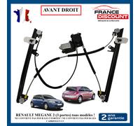 Alzavetro Elettrico Anteriore Destro + Motore Per Megane 2 II Coupé 3 Porte