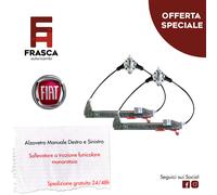 Alzavetro Manuale Posteriore Sinistro e Destro Alzacristallo Grande Punto 1.4