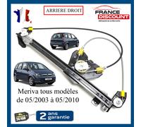 Alzavetro Posteriore Destro Per Opel Meriva Dal 2003 Al 2010 = 5140070 93362664