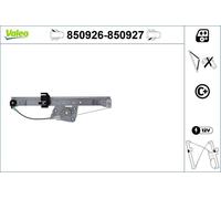 Alzavetro Posteriore Sinistro Elettrico VALEO Per BMW 3 (E90)