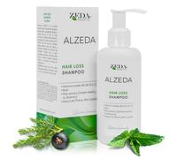 ALZEDA Shampoo anticaduta capelli diradati 200 ml-formula senza solfati con biotina (B7), pantenolo (B5) e vitamina C | edera, centella, rosmarino, oli di menta, ginepro e timo | anti perdita capelli