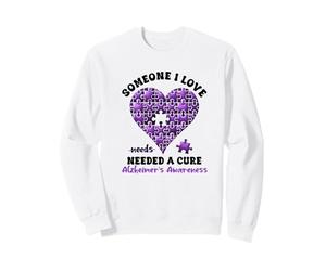Alzheimer Consapevolezza Viola Qualcuno Che Amo Felpa