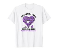 Alzheimer Consapevolezza Viola Qualcuno Che Amo Maglietta