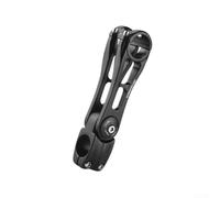 Alzo Manubrio MTB Regolabile 90mm in Alluminio | Alluminio 6061- per t6, altezza 90mm, design antiscivolo, ideale per città, riduzione affaticamento(31.8*110mm 1)