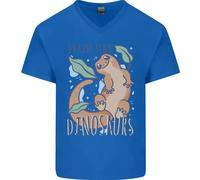 Alzo Piccoli Dinosauri Lucertole Camaleonte Maglietta Cotone Uomo V-Neck