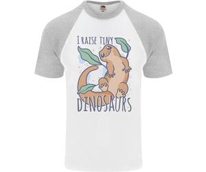 Alzo Piccoli Dinosauri Lucertole Camaleonte Maglietta Da Baseball S/S Uomo