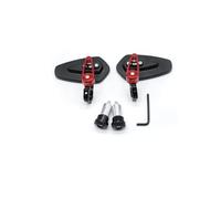 ALZZTUND Specchietti Moto per 250 per TTR125 Le per TTR250 per WR250R X per SEROW225 Specchietti per Moto Specchietto Moto(Red)