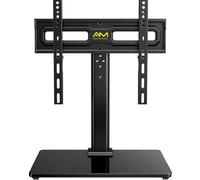 AM alphamount Supporto universale per TV girevole - per TV LED OLED LCD da 24-60 pollici, supporto TV regolabile in altezza, supporta 45kg max. VESA 400 x 400 mm