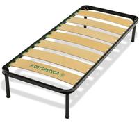 Am Group Home RETE A 7 DOGHE LARGHE 80X190 SINGOLA ORTOPEDICA CON PIEDI AVVITABILI CON LISTELLO LARGO IN BETULLA (80_X_190_CM)