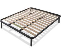 Am Group Home RETE LETTO ORTOPEDICA MATRIMONIALE 160X190CM - 13 DOGHE IN LEGNO E STRUTTURA IN ACCIAIO - 100% MADE IN ITALY