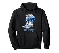 Am I Okay Boot Western Texas Cowgirl Coquette Bow Donne Ragazza Felpa con Cappuccio