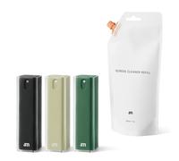 am Kit Pulizia Schermo con Ricarica da 200 ml e Panni in Microfibra - Per Smartphone, Tablet, Laptop, Monitor PC, Smart TV e Display Auto (Verde, 3 Pack)