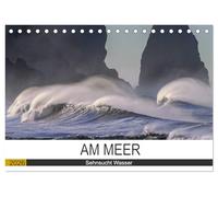 Am Meer. Sehnsucht Wasser (Tischkalender 2026 DIN A5 quer), CALVENDO Monatskalender: Das Meer macht Menschen glücklich!