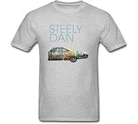 Am Rvbh98 Men's New Leans Jazz Festival Steely Dan Very Best Steely Dan T-Camicie e T-Shirts Grey(Large)