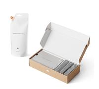 am Set di Pulitori per Schermo, Confezione da 3 da 200 ml Ricarica - per Display All-in-One per Auto, Smartphone, Tablet - Kit di Pulizia per Telefoni con Panni e Spray per Pulizia (Grigio)
