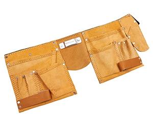 Am-Tech - Cintura economica con 11 tasche porta utensili, in cuoio