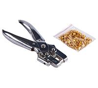 Am-Tech - Pinza occhiellatrice, 100 occhielli inclusi
