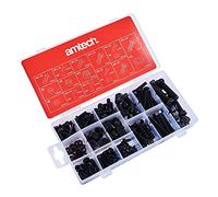 Am-Tech S6230 240pz Set di Dadi E BULLONI METRICI, Rosso-Nero-Argento