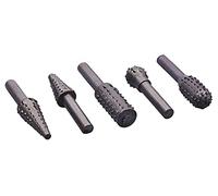 Am-Tech - Set di raspe per legno, 5 pezzi
