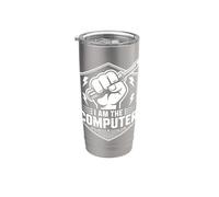 AM THE COMPUTER Tech Meccanico Cacciavite Auto Guy Bicchiere termico in acciaio inox doppia parete