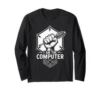 AM The Computer Tech Meccanico Cacciavite Auto Guy Maglia a Manica