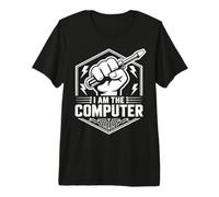 AM The Computer Tech Meccanico Cacciavite Auto Guy Maglietta Premium