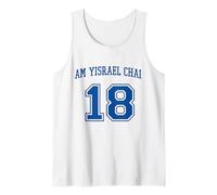 Am Yisrael Chai 18 Jewish Pride Varsity Support Israele Flag Canotta