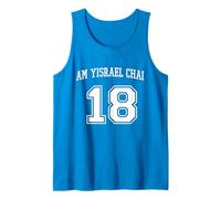 Am Yisrael Chai 18 Jewish Pride Varsity Support Israele Flag Canotta