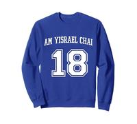 Am Yisrael Chai 18 Jewish Pride Varsity Support Israele Flag Felpa