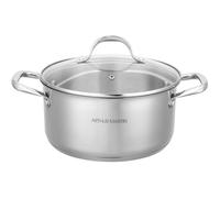 AM3549 Arthur Martin Pentola 24 cm con coperchio Acciaio inossidabile Tutte le fonti di calore compresa l'induzione