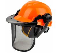 CASCO ELMETTO PROTETTIVO CON VISIERA A RETE CUFFIE ANTIRUMORE DECESPUGLIATORE