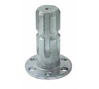 Ama Albero Scanalato per Pompe con Profilo 1”3/8 Z6 e Flangia Ø 70 mm - Ideale per Applicazioni Agricole