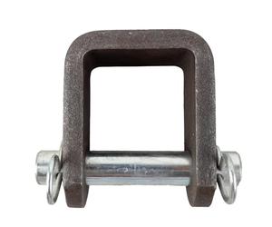 Ama Cavallotto per Attacco a Tre Punti con Perno Zincato - Forcella Completa, Apertura 55 mm, Spessore 10 mm, Diametro Perno 19 mm