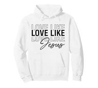 AMA Come Gesù Cristiani Uomini e Donne grati grati grati Felpa con Cappuccio