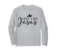 AMA Come Gesù Cristiani Uomini e Donne grati grati grati Maglia a Manica