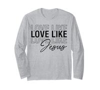 AMA Come Gesù Cristiani Uomini e Donne grati grati grati Maglia a Manica