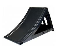 AMA Cuneo Fermaruota in Metallo Verniciato Nero - Portata 1.600 kg, Diametro Ruota 360 mm, Ideale per Agricoltura e Rimorchi, Made in Italy