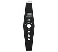 Ama Disco decespugliatore di ricambio per mulching con 2 robusti denti: Disco per decespugliatore con larghezza di taglio di 250 mm, Alette al nichel-carbonio