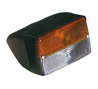 Ama Fanale Direzione e Posizione per Trattore 120x145x80 mm con Base Sagomata Inclinata a 22° - Doppia Funzionalità Luminosa, Ideale per Agricoltura e Veicoli Movimento Terra, Made in Italy