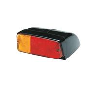 Ama Fanale Posteriore Alogeno Sinistro 160x136x85 mm con Base Inclinata - Per Trattori e Veicoli da Lavoro, Omologato ECE, Funzioni Multiple, Made in Italy