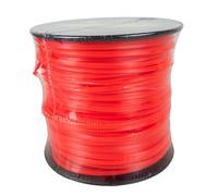 Ama Filo Decespugliatore di colore arancione: Filo per decespugliatore a sezione quadrato, Bobina da 75m, Diametro 4mm