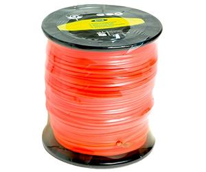 AMA Filo Decespugliatore Sezione Quadrata Ø 3mm 144m Monofilo per Giardinaggio - Arancione, Bobina da 1,69 kg