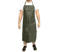Ama Grembiule da giardinaggio: Grembiule da lavoro impermeabile, Antistrappo, 110x74 mm, Verde scuro