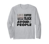 AMA Il caffè, Indossa Il Nero, Evita Le Persone Maglia a Manica