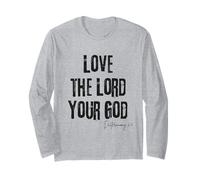 AMA Il Signore Tuo Dio Deuteronomio 6:5 Bibbia Fede Maglia a Manica