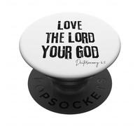 Ama il Signore tuo Dio Deuteronomio 6:5 Bibbia Fede PopSockets PopGrip Adesivo