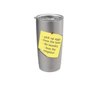 Ama il tuo vicino Elenco di note adesive Bicchiere termico in acciaio inox doppia parete