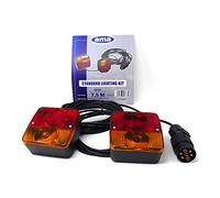 Ama Imel Fanali posteriori rimorchio: Fari a LED rimorchio da 12 V, Cablaggio 7,5m e 2,5 m, Fanali posteriori, Spina a 7 poli, Cavo a 5 poli