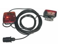 Ama Imel Fanali posteriori rimorchio: Kit luci magnetico per trattore da 12 V, Cablaggio 7,5m e 2,5 m, Fanali posteriori, Spina a 7 poli, Cavo a 5 poli