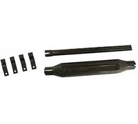 SILENZIATORE MARMITTA COMPLETA DI PROLUNGA E FASCETTE TRATTORE FIAT 580 70.66